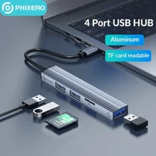 USB-C 4 in 1 Mini USB 3.0 USB 2.0 Hub Multi-Port Adapter High Speed Splitter