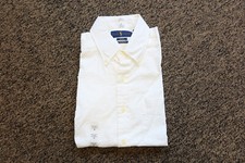 New Ralph Lauren Men's Slim Fit Untucked Seersucker Button Down Shirt - MEDIUM