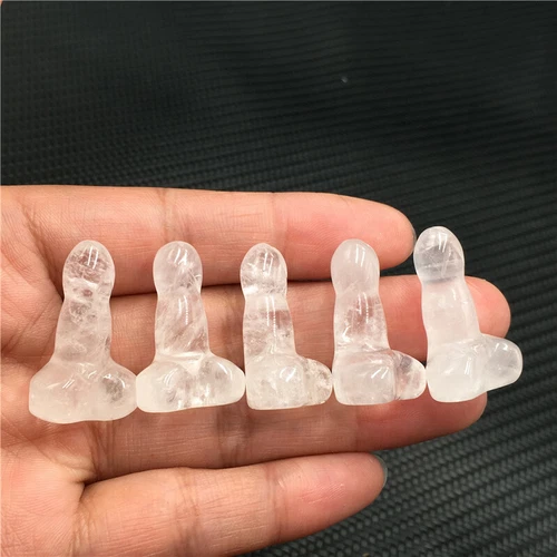 Wholesale Natural mix mini Penis Carved quartz Crystal Massager Wand Healing - Picture 70 of 296