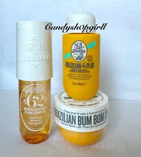 SOL DE JANEIRO Brazilian Cheirosa 62 Perfume Mist 90ml/Bum Bum Cream/Shower Gel