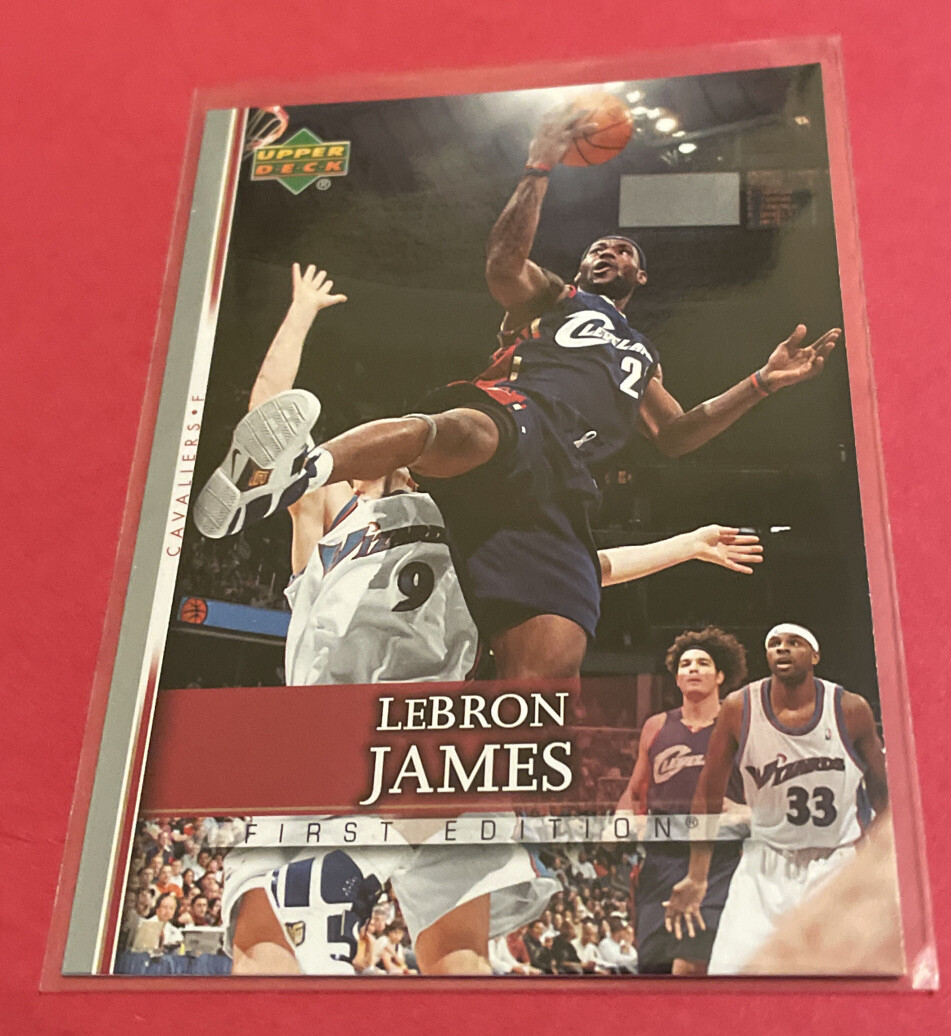 lebron james first edition card Amazon.com: 2003 Upper Deck Phenomenal Beginning #14 Focused Lebron James  Rookie Card