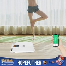 8 Electrode Smart Body Fat Scale Full Body Composition Analyzer with Report LCD