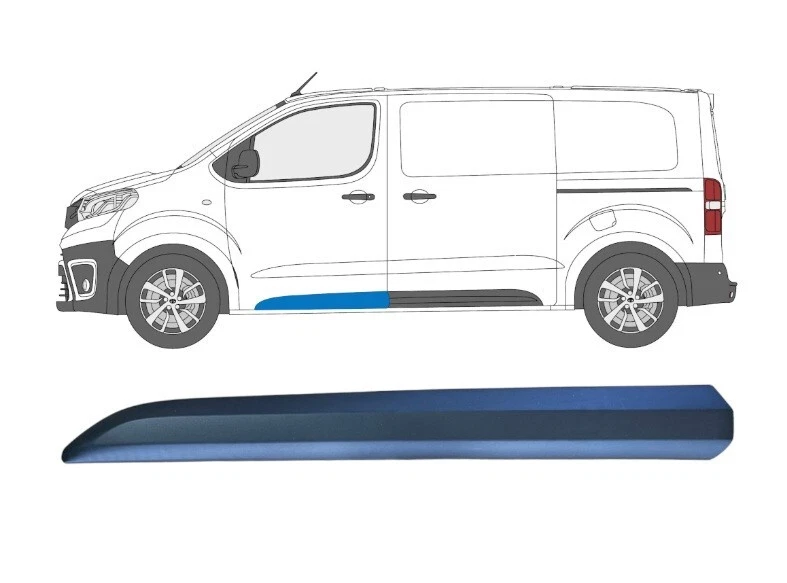 BAGUETTE DE PORTE GAUCHE CITROEN JUMPY SCUDO EXPERT TOYOTA PROACE 98087471XT - Photo 1/1