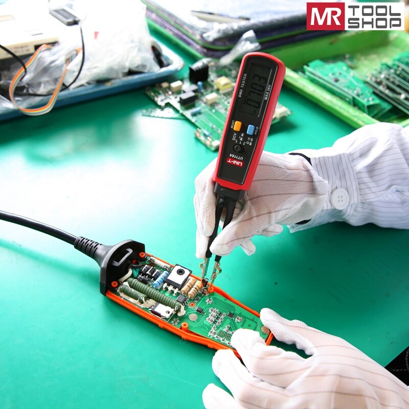 UNI-T SMD Multimetro Auto Ohmmetro Cap Diodo Tester Scansione - Foto 6