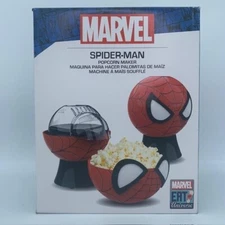 Marvel Spider-Man Popcorn Maker Uncanny Brands - Uses Hot Air - Lid Serving Bowl