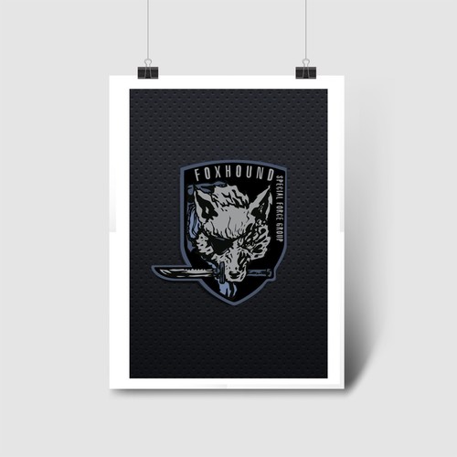 Old Foxhound High Tech Special Force Emble | Classic Game | High Quality Prints