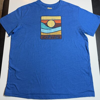 Adult 2XL Ohio State Of Mine Brand T-Shirt XXL Blue Shirt