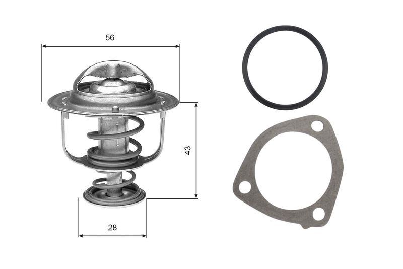 Coolant Thermostat fits MITSUBISHI DELICA 2.5D 2.8D 94 to 02 Gates 1305A163 New - Image 25