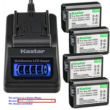 Kastar Battery LCD Quick Charger for Sony OEM NP-FW50  Genuine BC-VW1 BC-TRW