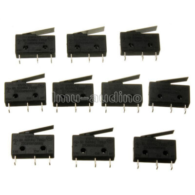 10PCS 5A 250V KW11-3Z Tact Switch Microswitch 3PIN Buckle