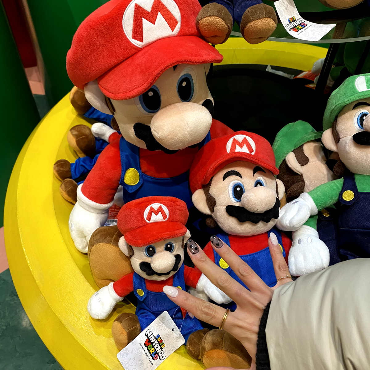 USJ マリオ・ルイージ ぬいくるみハット&バンド Super Nintendo World Limited Item Mario Luigi M Size PlushToy Set