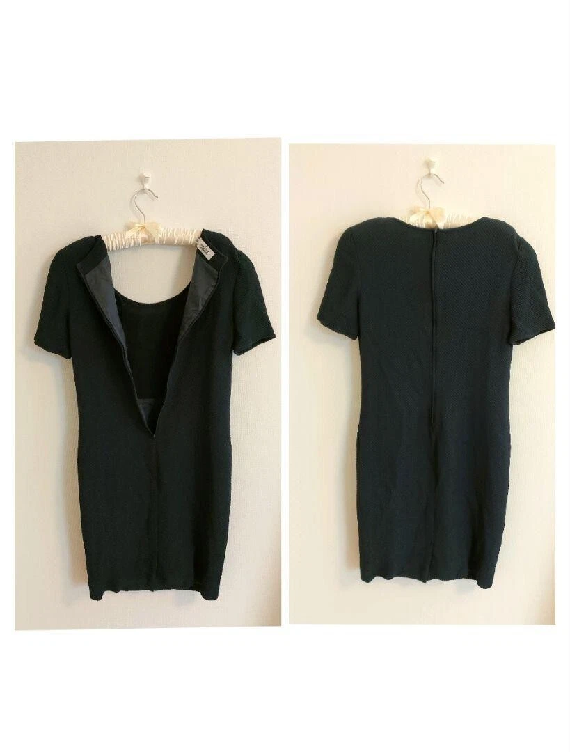 Valentino Garavani abito manica corta donna taglia 40 acetato viscosa nero