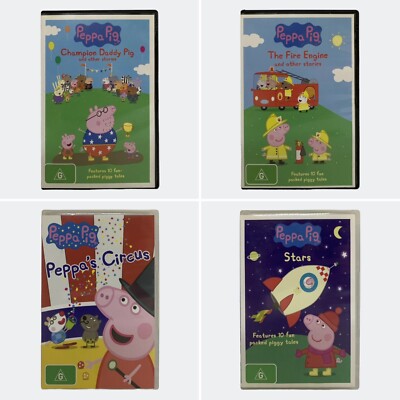 Peppa Pig DVDs - Champion Daddy Pig, Fire Engine, Peppa's Circus