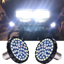 For Harley Street Road Glide LED Turn Signal Blinker Light Amber/White 1157 Bulb