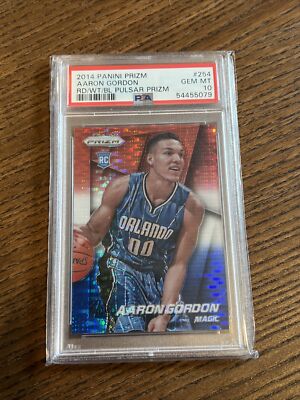 PSA 10 2014-15 Panini Prizm Aaron Gordon Red White Blue Rookie RC