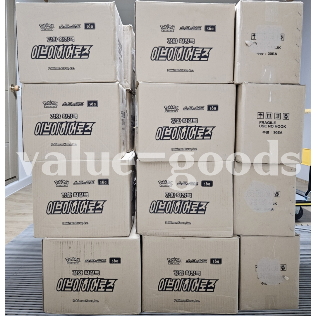 30 BOXES 1CT] Pokemon Card Game Eevee Heroes Booster Box 1 case / Korean  ver. | eBay