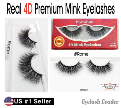   Better than 3D ''Stardel 4D Mink Eyelashes'' #Rome | US SELLER   