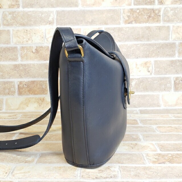 バッグ 728 vintage old coach shoulder bag navy OLD COACH Shoulder Crossbody Bag Vintage Navy Made in USA