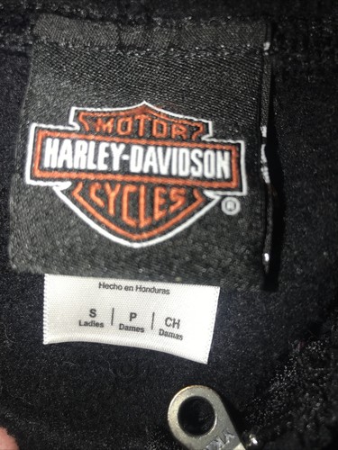 HARLEY DAVIDSON MOTORCYCLES Hooded Sweatshirt Women SMALL Lynchburgh VA Black - Picture 5 of 5