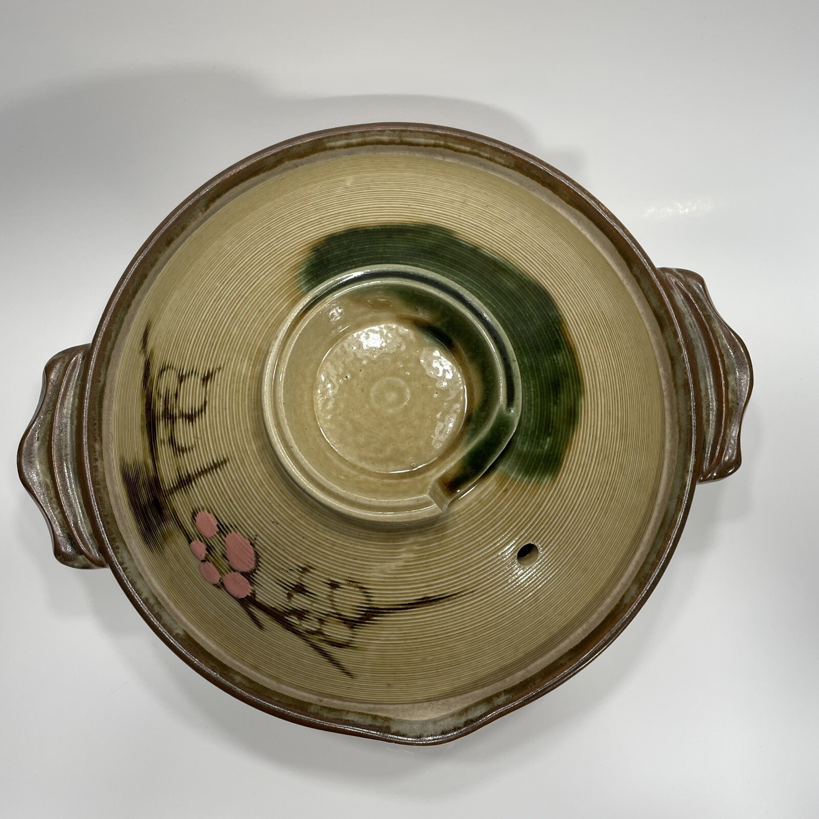 Authentic Japanese Donabe Cooking Pot Artist Signed Hand Painted