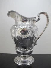 DOMINICK & HAFF English Sterling Silver REPOUSSE Hand Chased Pattern 40 PITCHER