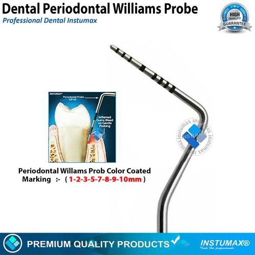 William Probes Color Coated Dental Periodontal Perio Probes Set of 5 Michigan-O - Picture 5 of 6