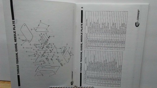 Consew 204RB-1 206RB-1 208RB-1 Sewing Machine Parts Book Manual - Picture 2 of 3