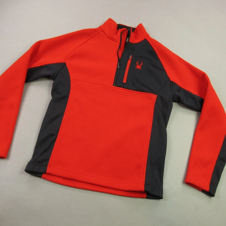 Suéter Spyder Para Hombre Pequeño Manga Larga 1/4 Cremallera Pullover Esquí Foto 2 de 4