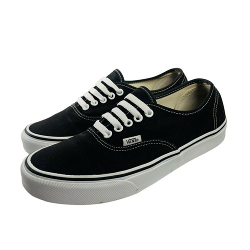 vans authentic black laces