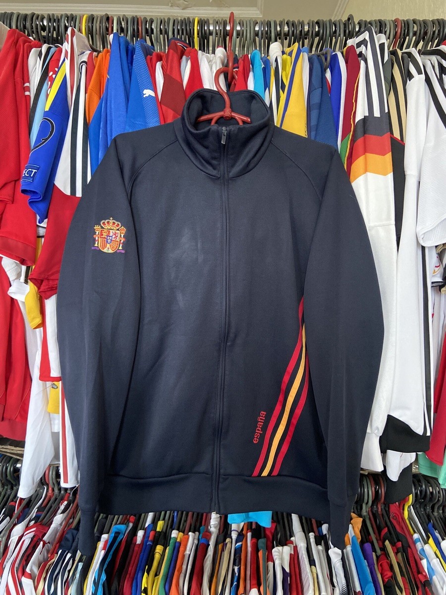 SPAIN 2006 FOOTBALL SOCCER TRACK JACKET ADIDAS 741855 sz M MEN