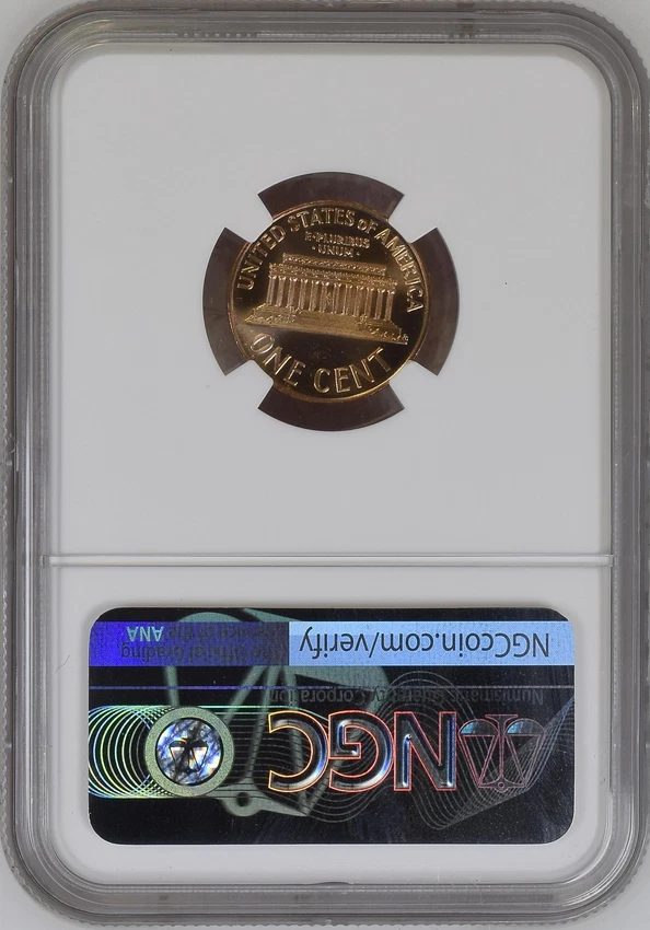 :1967 SMS 1C LINCOLN CENT NGC MS66RD CAMEO BRIGHT RED RARITY R5 HIGHEST GRADES - Image 2 of 2