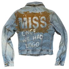 Miss Sixty Rare Denim Jacket Size Extra Small Logo Text Font