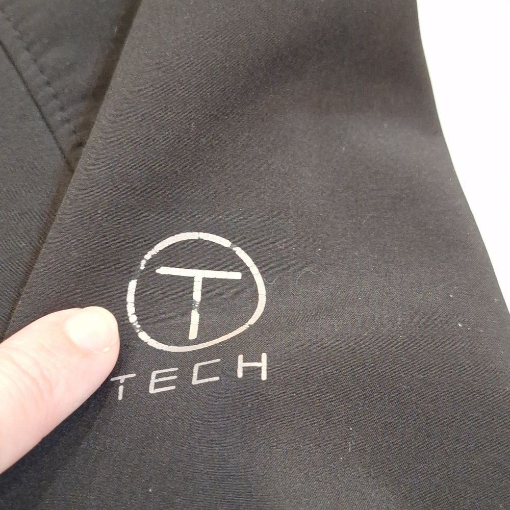 Tumi Tech Jacket Large Black Softshell Bomber Lig… - image 13