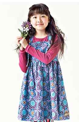 EUC Matilda Jane Spin Art Yama Corduroy Knot Dress Girl Size 2 Floral Spirograph