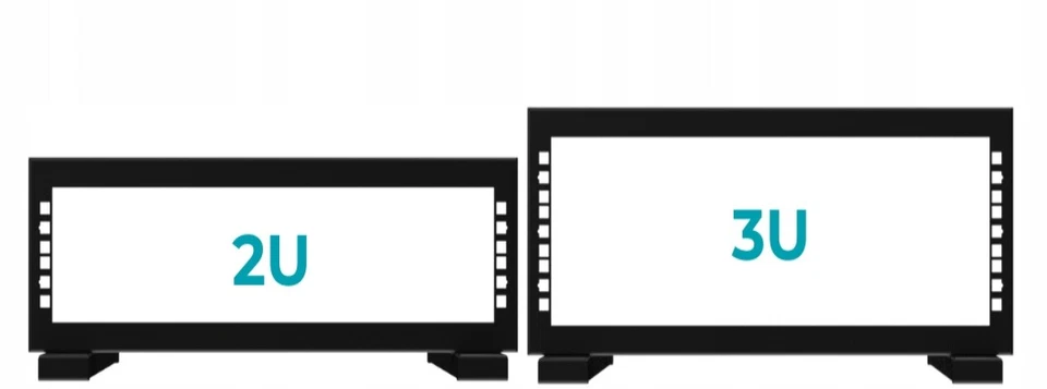 19" 2U 3U 4U 6U Rack Mount Desktop Stand Open Front Table Rack Frame Stand - Image 2 of 4