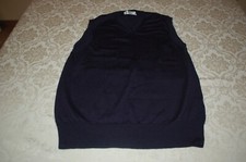 U M, closed vest, men, blue, 100 wool, size 1, see measurements, used