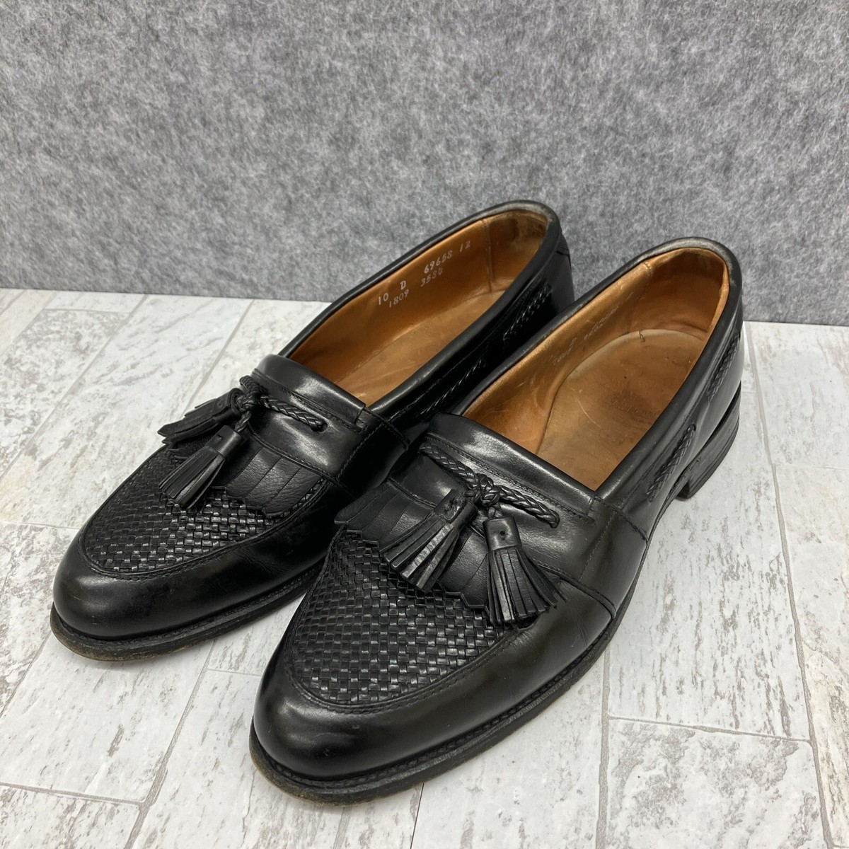 Allen Edmonds Cody Loafers Mens 10D Black Leather Kiltie  display picture 3