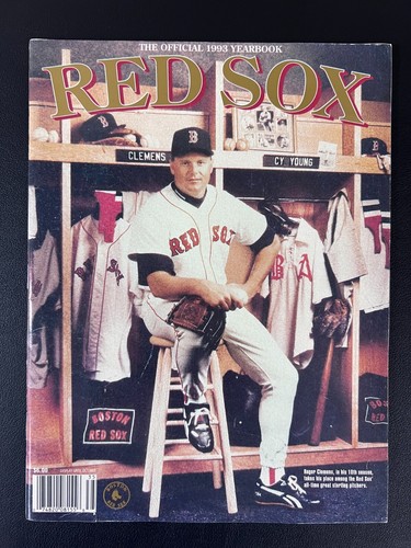 Boston Red Sox - The Official 1993 Yearbook W/ Roger Clemens Cover - Picture 1 of 3
