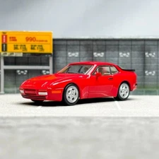 Sparky 1/64 Alloy diecast car model Porsche 944 Turbo-red 