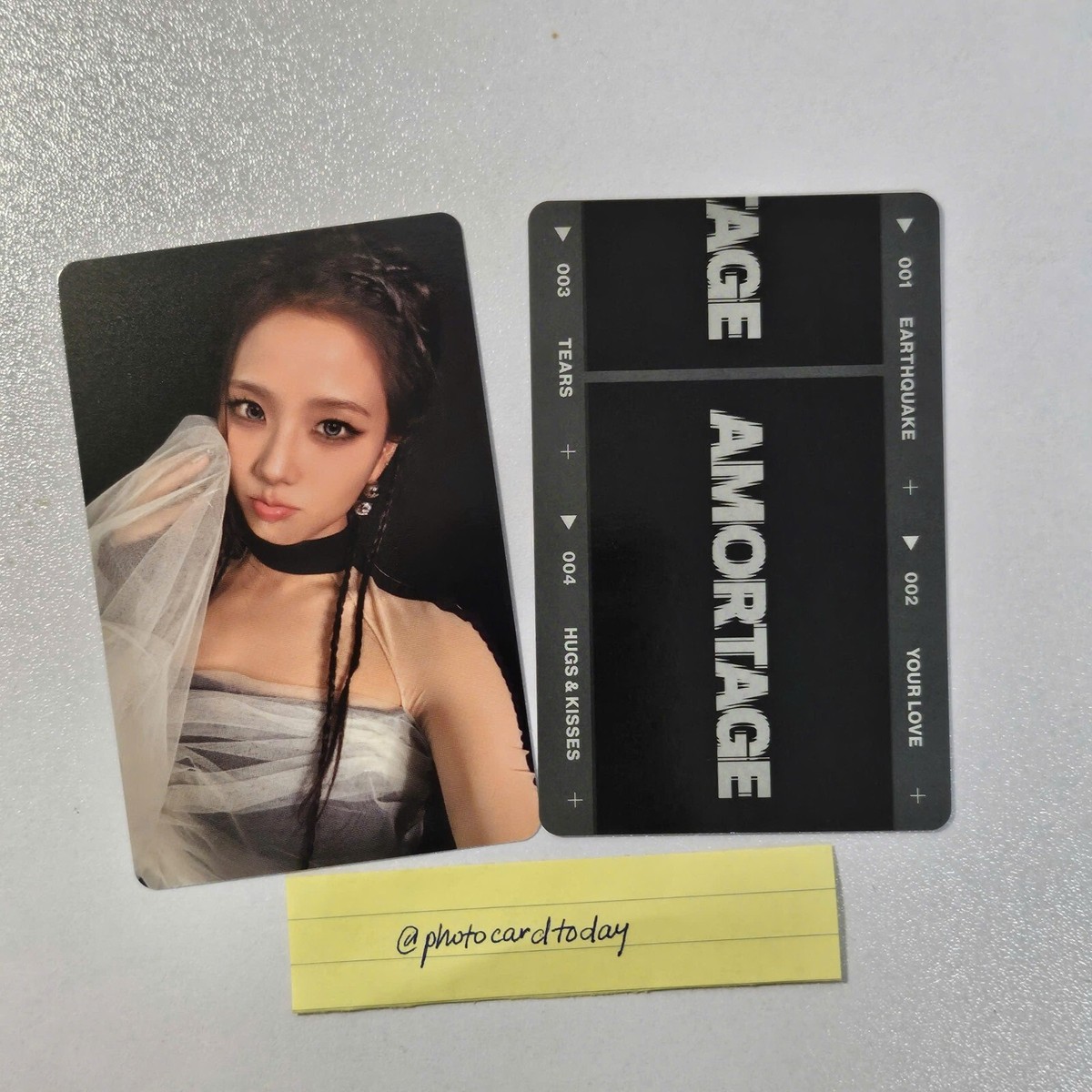 JISOO MINI ALBUM [AMORTAGE] ALL VER OFFICIAL PHOTOCARD