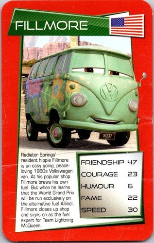 2012 Top Trumps Specials CARS 2 Disney/Pixar (you pick) cards Free Ship - Picture 16 of 31
