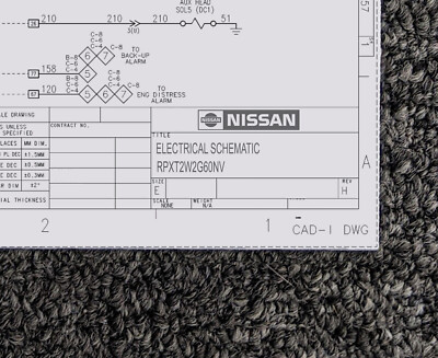 Nissan RPXT2W2G60NV Forklift Electrical Wiring Diagram Schematic Manual