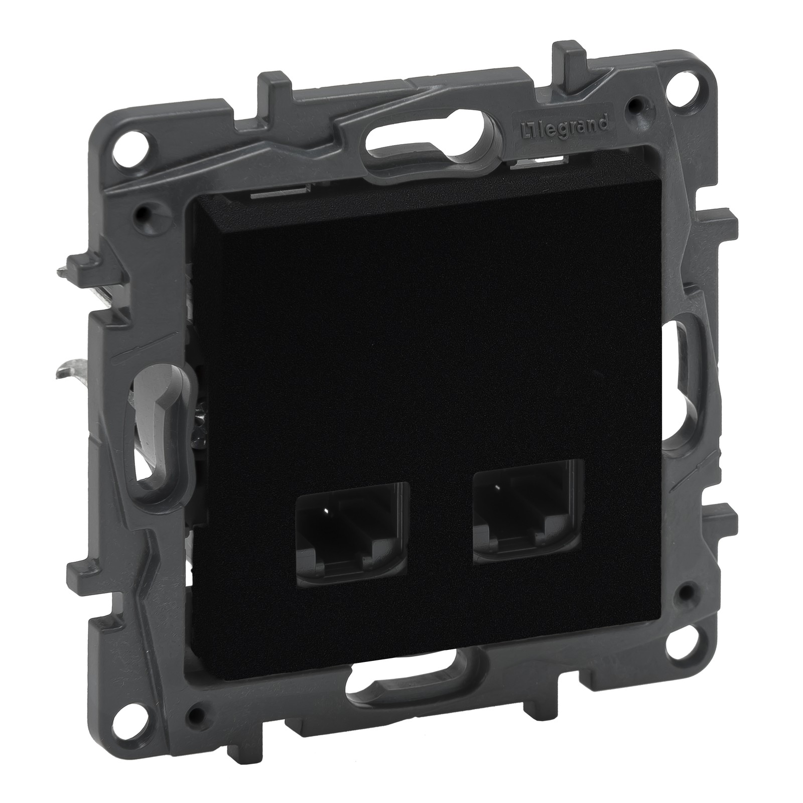 MODULE BLACK COMPUTER SOCKET 2X UAE 8 NILOE STEP 863560