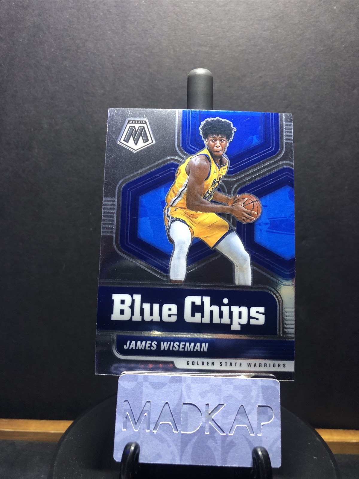 2020-21 Panini Mosaic - Blue Chips James Wiseman #12 (RC)