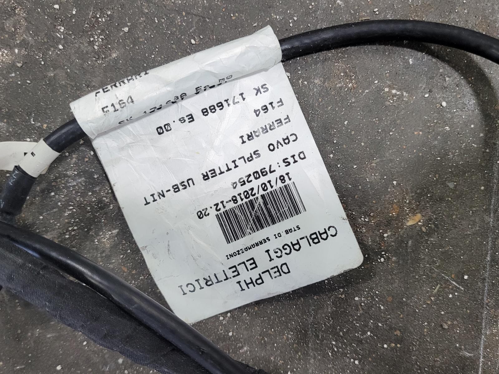 2017-2020 Ferrari Portofino OEM Body Wire Harness; 17 18 19 20