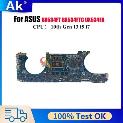 UX534FA Motherboard For ASUS UX534FT UX534FTC BX533FTC BX534FT Mainboard W/CPU