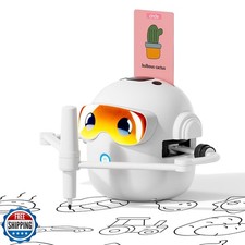 Drawing Robot for Kids with 100 Card, Voice Interactive Education