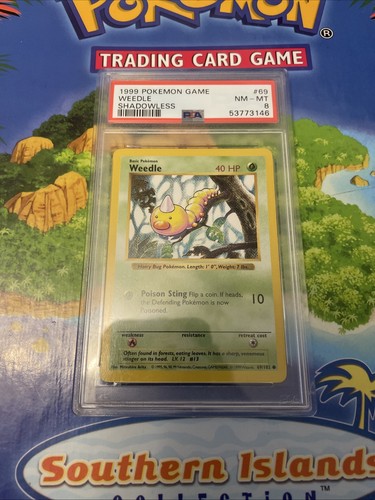 Weedle (Shadowless) graded PSA 8 for sale on eBay