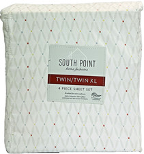 South Point Home 4-pc Microfiber Sheet Set, Twin/Twin XL, Maisie Geo
