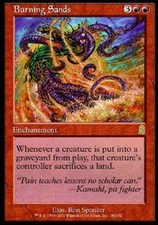 MTG English Burning Sands NM Foil Odyssey